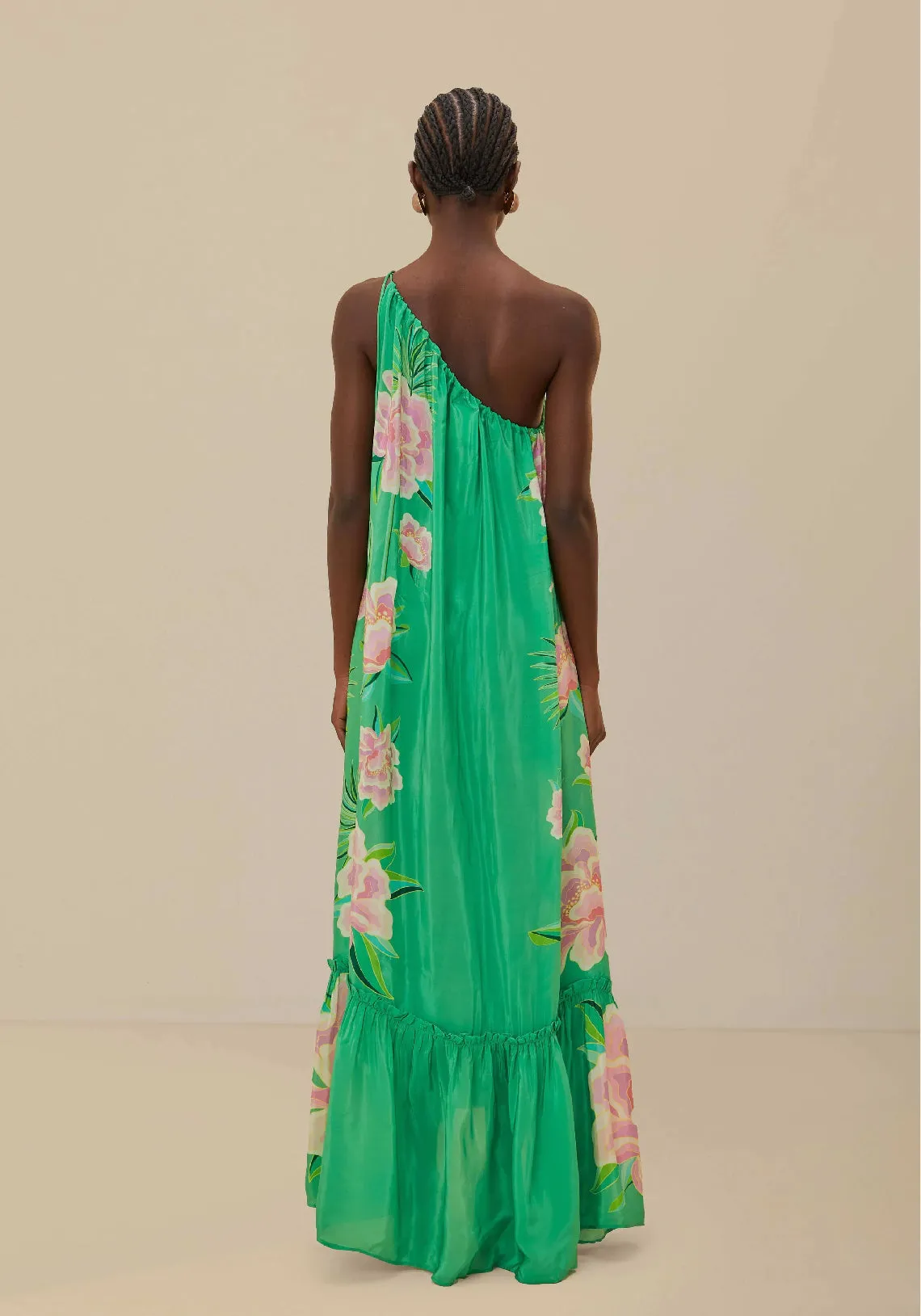 Pre-Order | FLORAL VIBING GREEN MAXI DRESS
