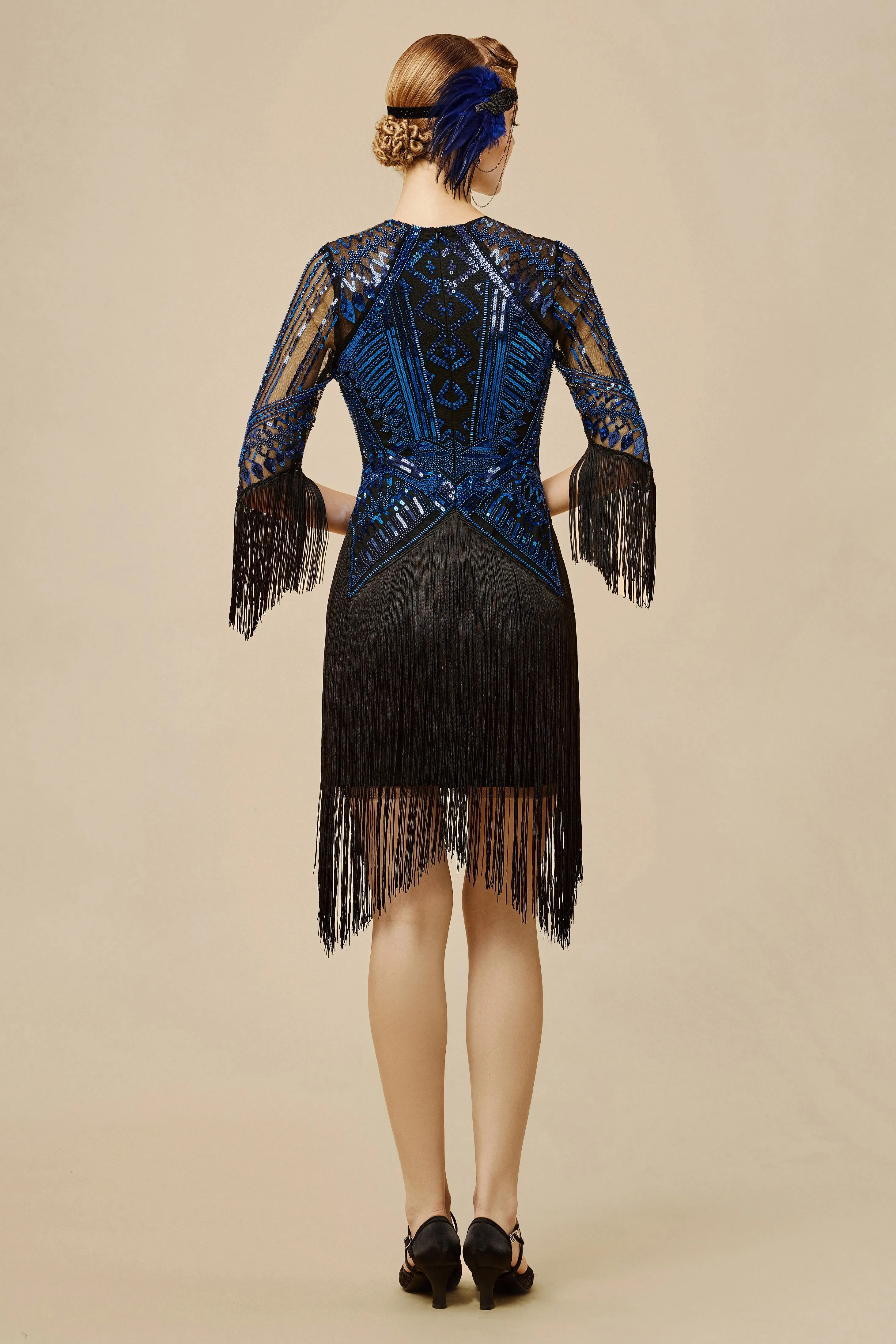 Princesse Tam Tam Art Deco Fringe Flapper Dress