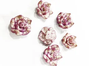 Purple Flower Rubber Embellishment