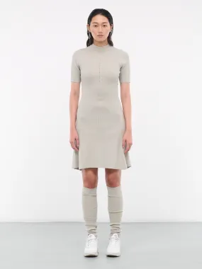 Rib Knit Dress (D3FG-FOG-GREEN)