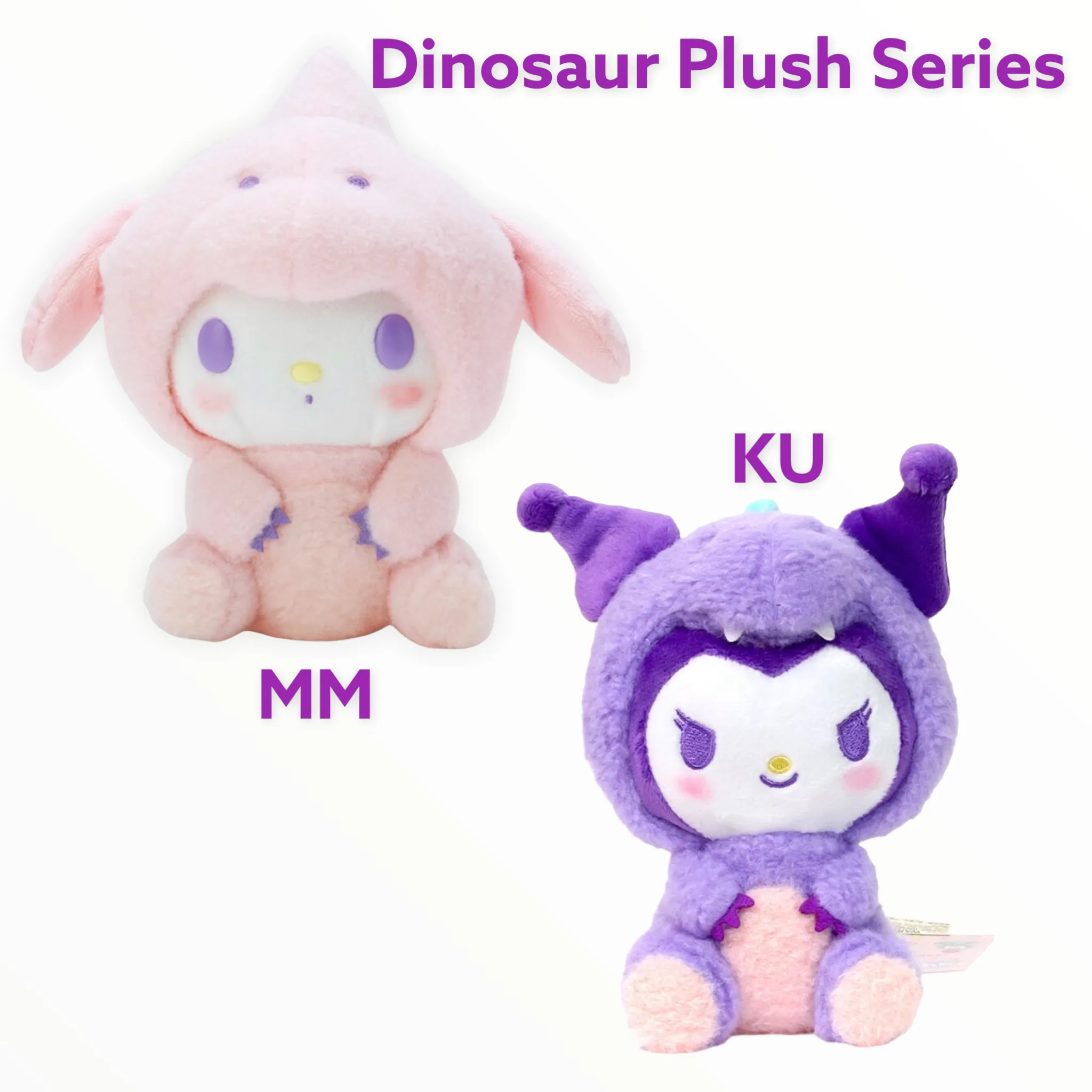 Sanrio Latte Bear/Dinosaur Plush (Kuromi, Cinnamoroll, My Melody)