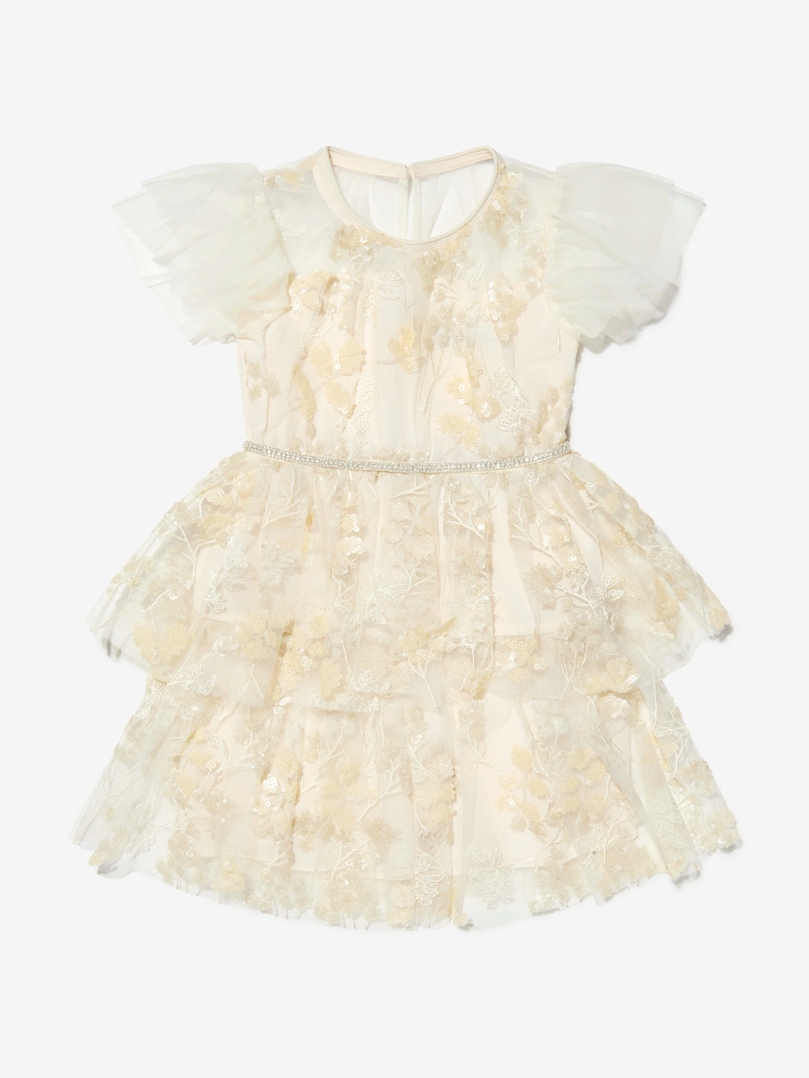 Self Portrait Girls Blossom Sequin Dress