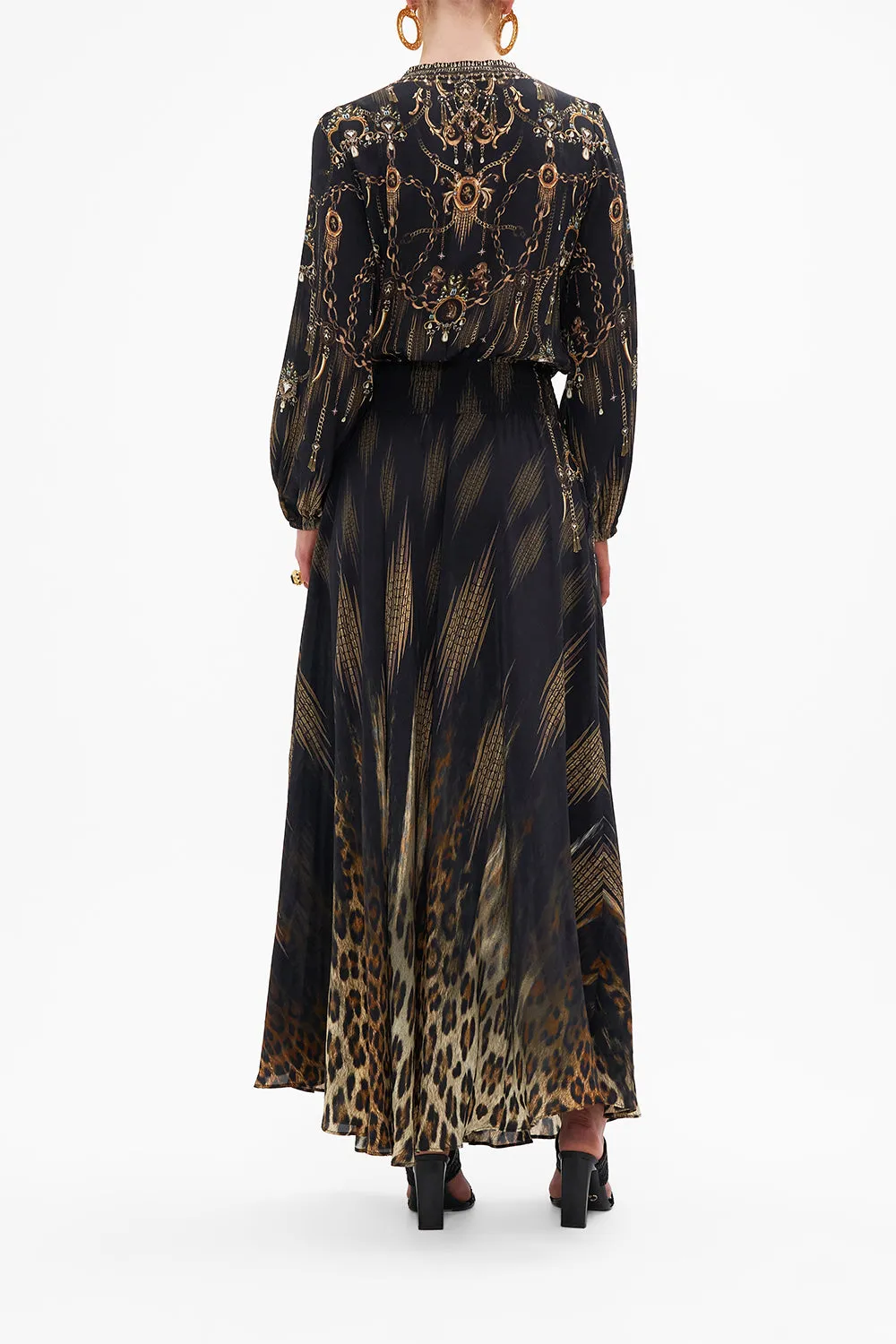 SHIRRED RELAXED FIT DRESS JUNGLE DREAMING