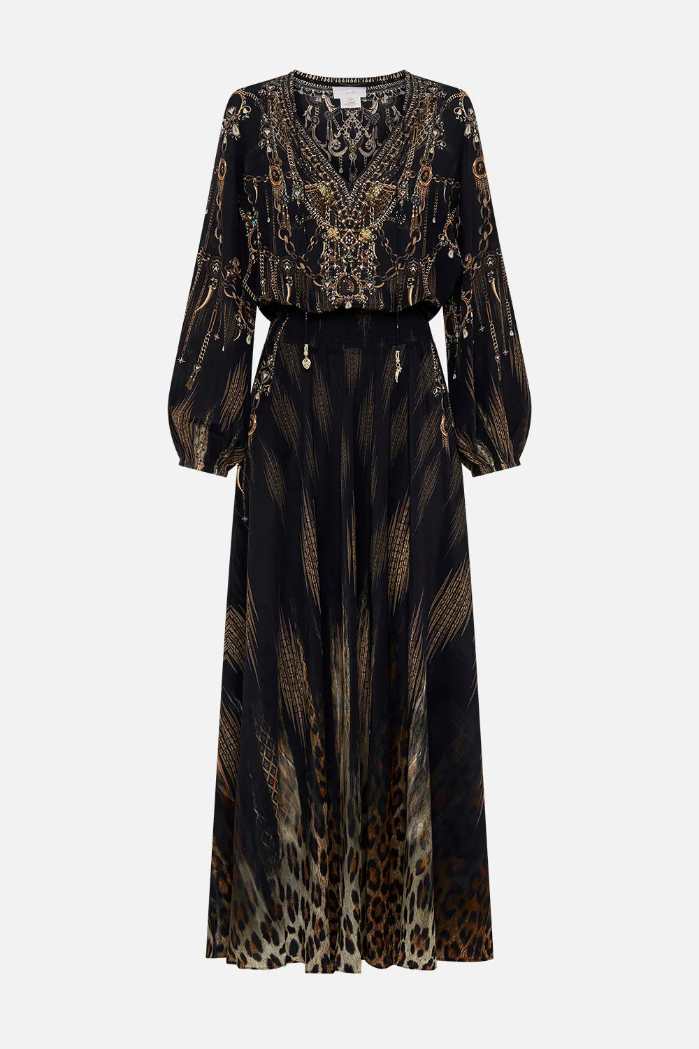 SHIRRED RELAXED FIT DRESS JUNGLE DREAMING