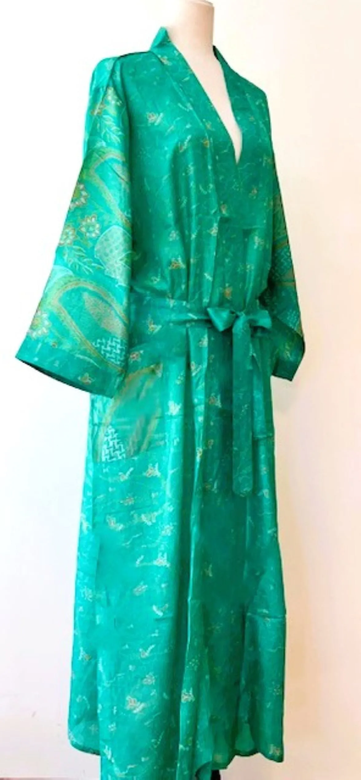 Silk Pastel Soft And Elegant Kimono Duster. Dreamy