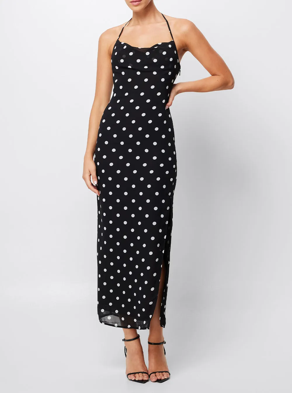 Soft Spot Maxi Dress - Polka Dot