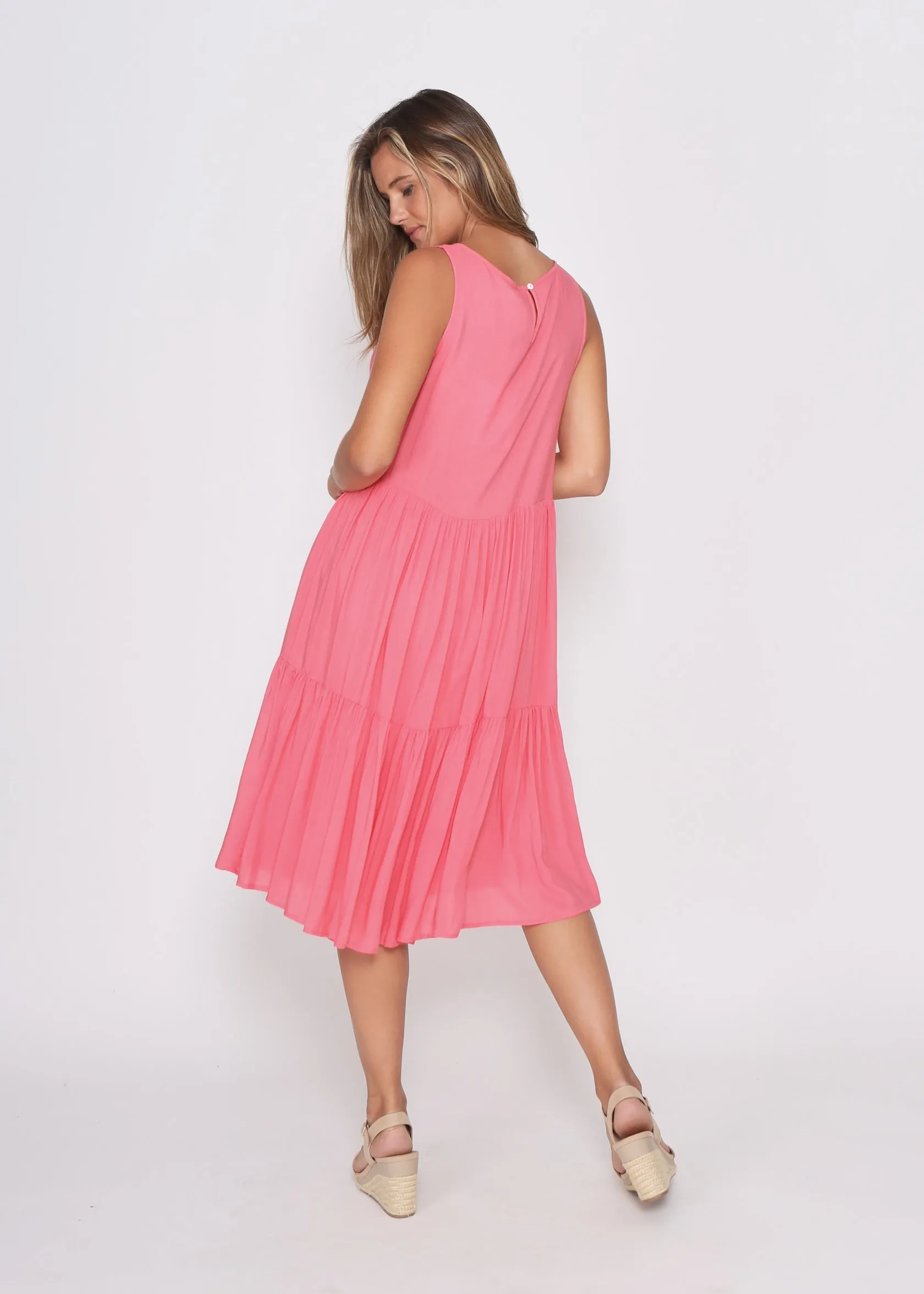Super soft dress in Melon