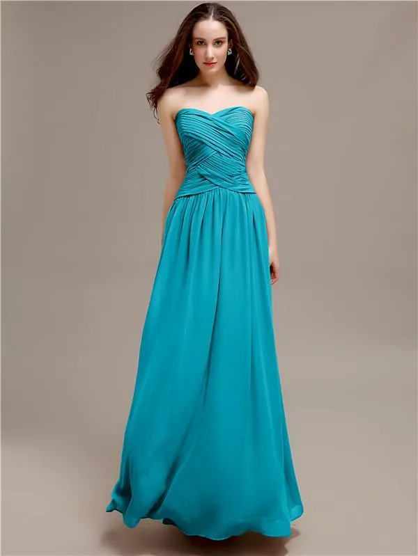 Sweetheart Long A-Line Bridesmaid Dresses