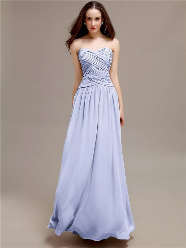 Sweetheart Long A-Line Bridesmaid Dresses