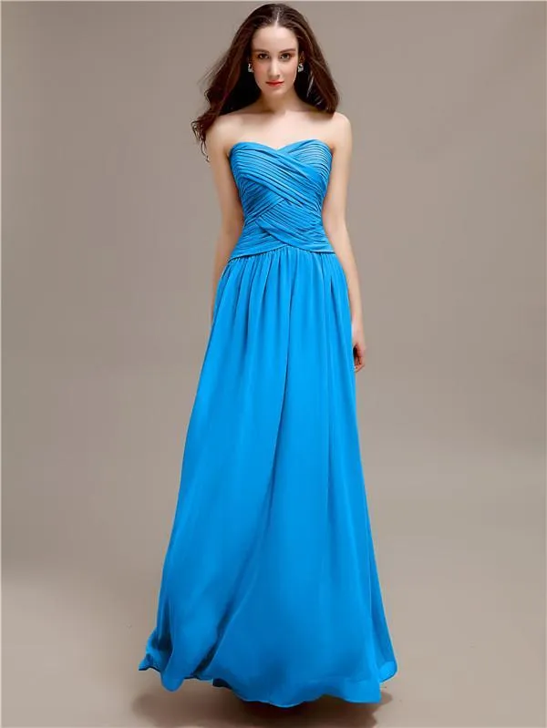 Sweetheart Long A-Line Bridesmaid Dresses