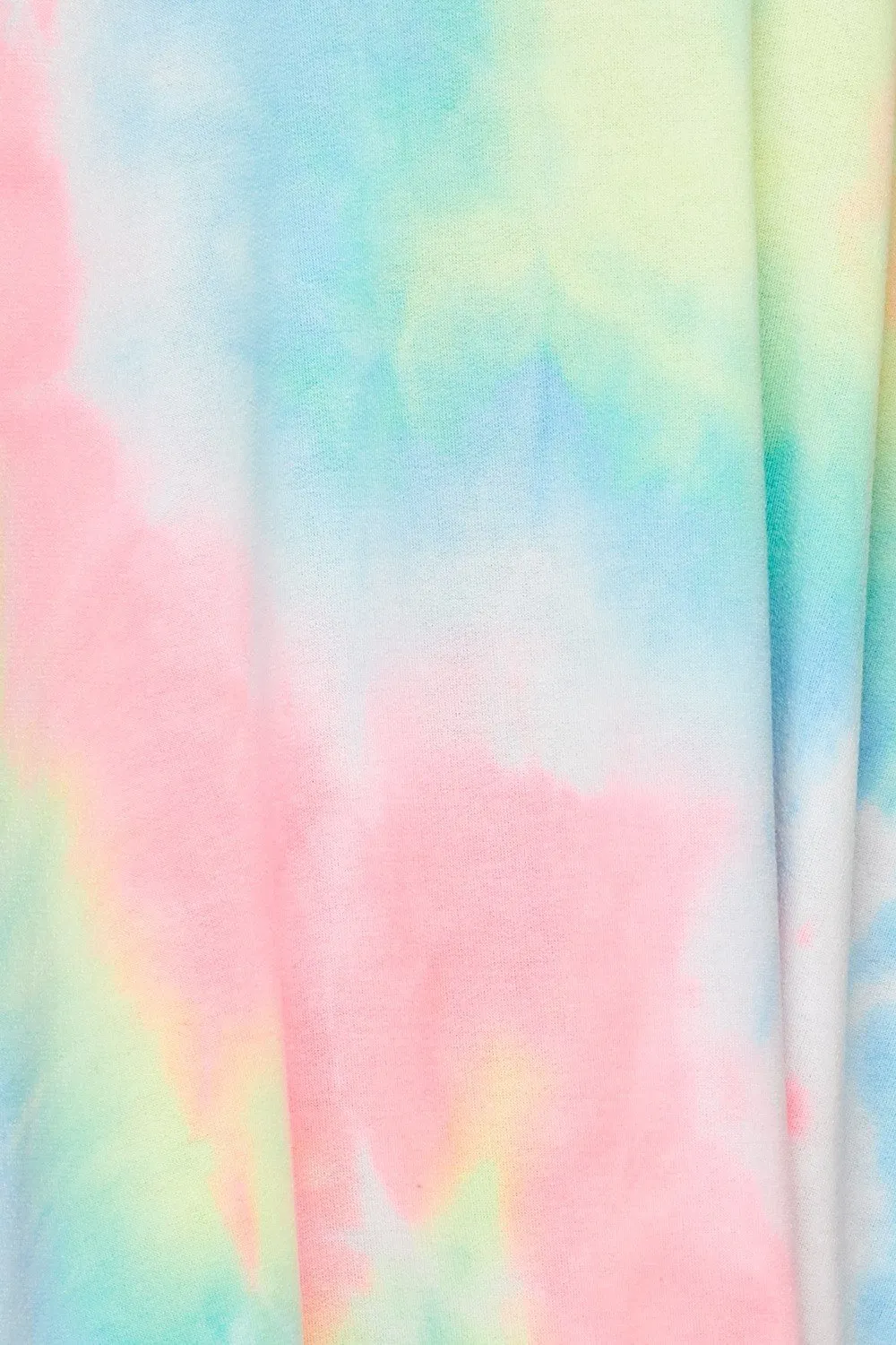 Tie Dye Cold Shoulder Knit Shift Dress