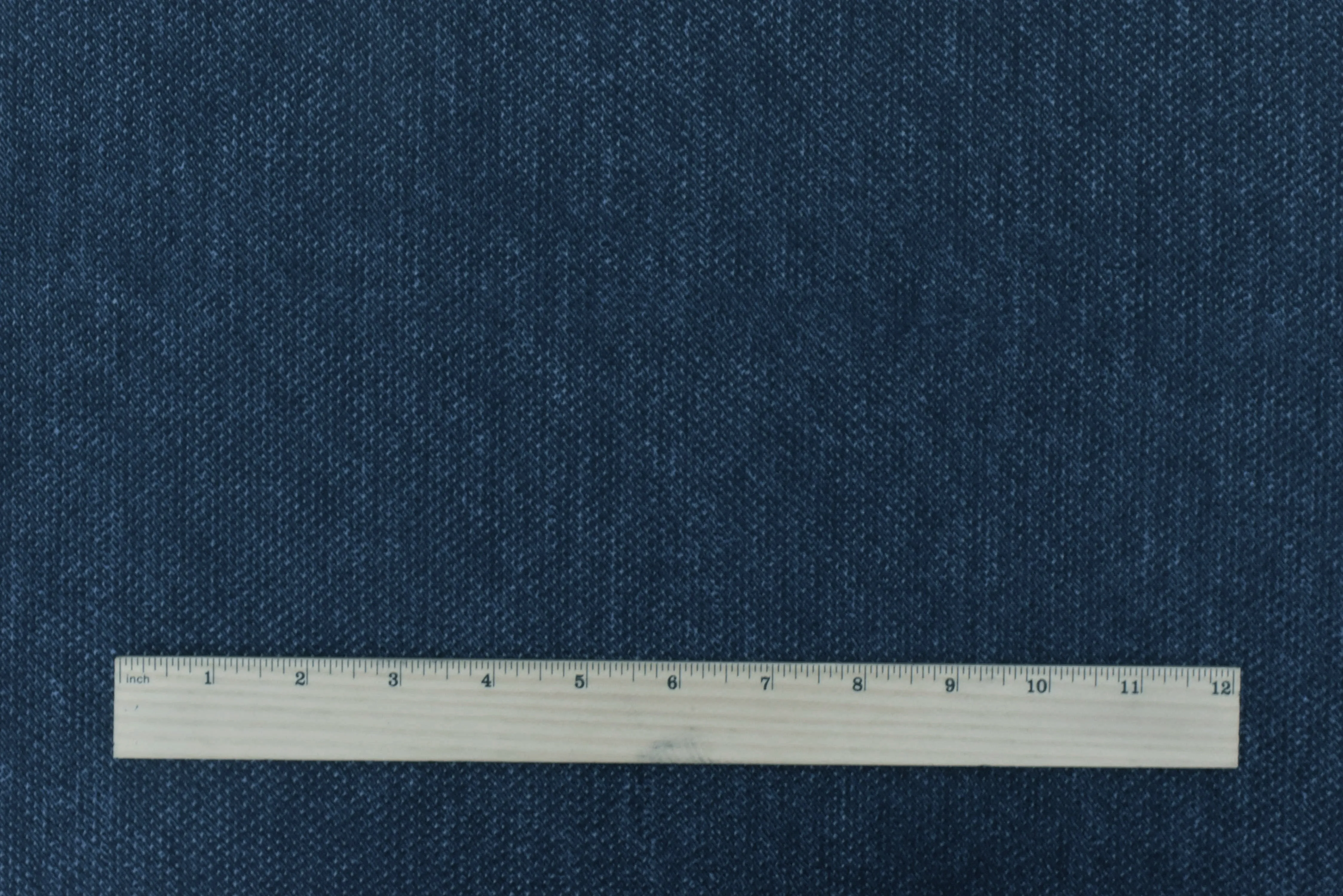 Vintage Navy Blue Texture Printed Stretch Poly Athletic Mesh Knit Fabric