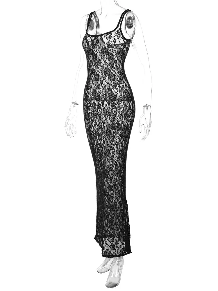 Vvsha Kariah Lace Maxi Dress